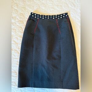 Yoana Baraschi Blue Pencil Skirt Knee-Length Work